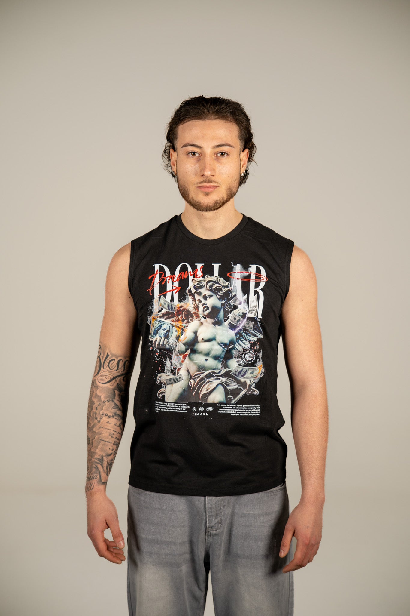 Canotta “Dollar Dreams” - Nero